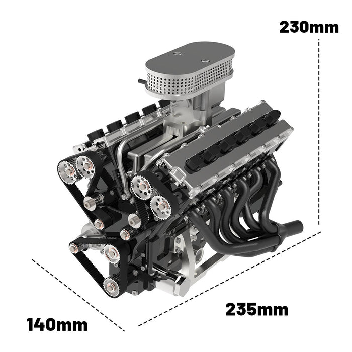 enjomor v12 engine model that works gs-v12 gas engine johnnyq90 large scale model v12 72cc chuan qi 