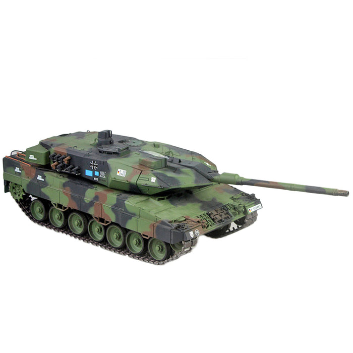 1/16 RC Tank German Leopard 2A6 Main Battle Tank 2.4G Remote Control Model Military Tank with Sound Smoke Shooting Effect
