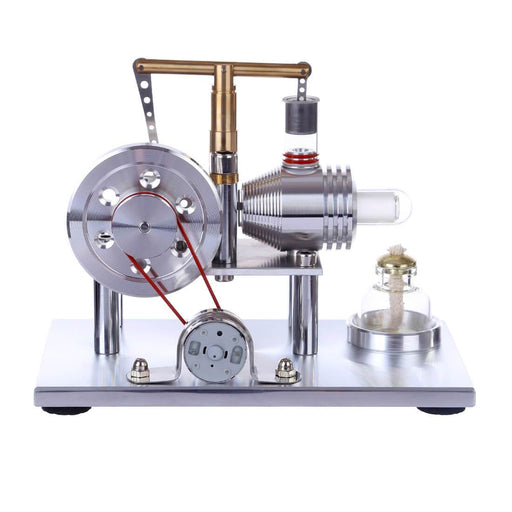 Stirling Engine Kit Hot Air Stirling Engine Electricity Generator with Colorful LED - Enginediy - enginediy