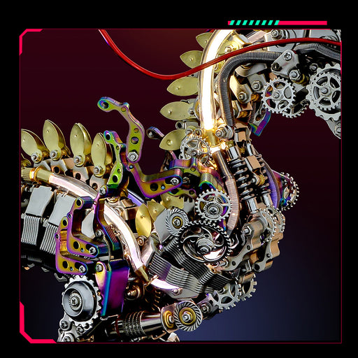 3D Metal Cyberpunk Mechanical Dragon Crafts DIY Assembly Model Kit Art Device for Kids, Teens and Adults-2030+PCS