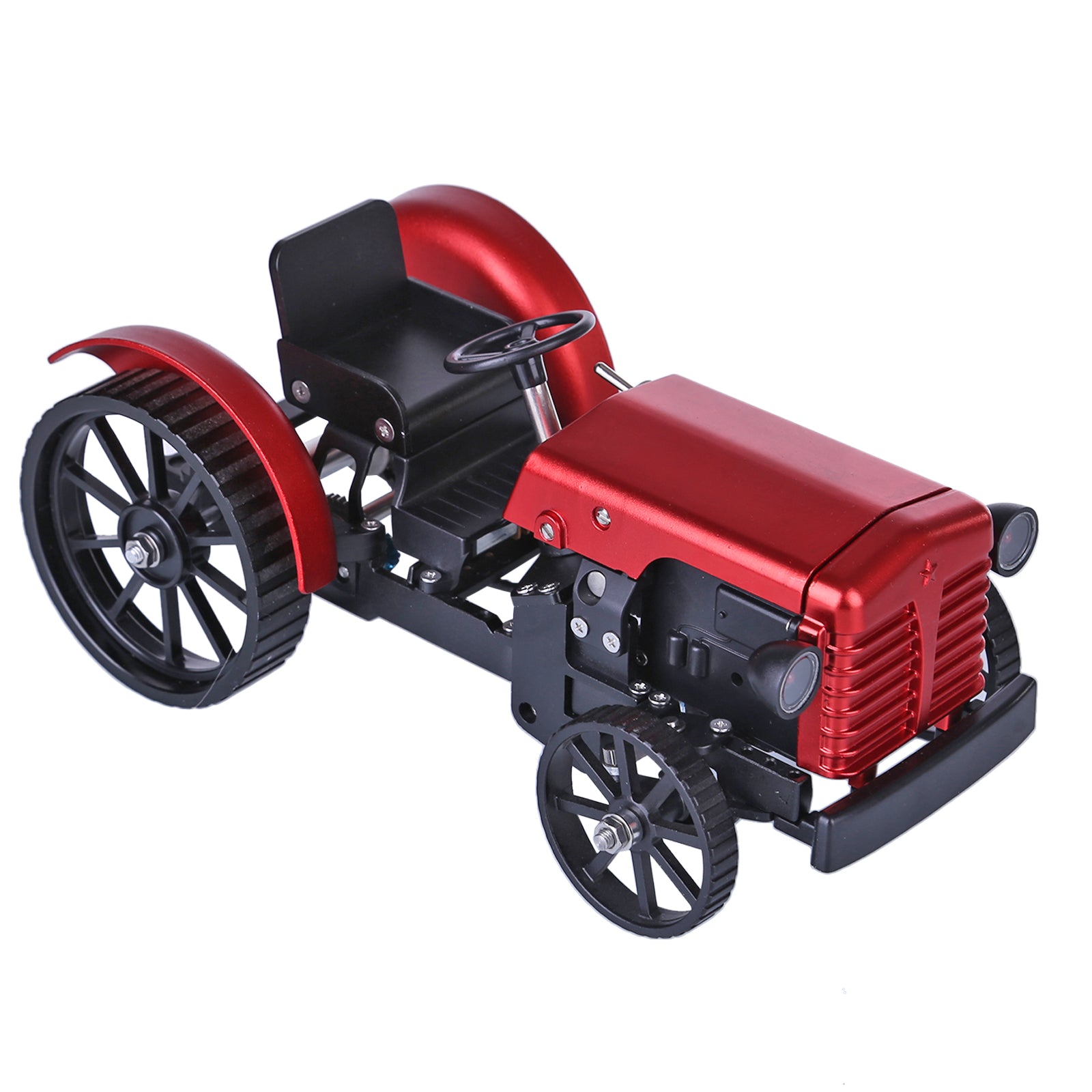 How to Build Tractor Model - Teching Mini APP Remote Control Red Tractor Model Kits | Enginediy