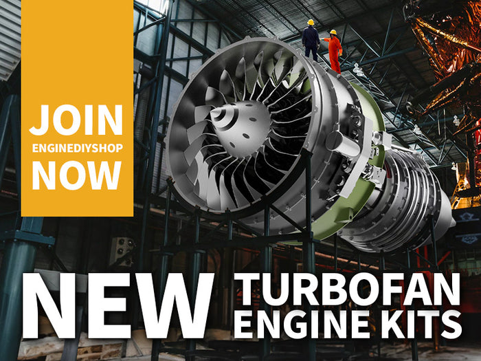 Build Your Own TECHING Turbofan Engine Model Kit that Works