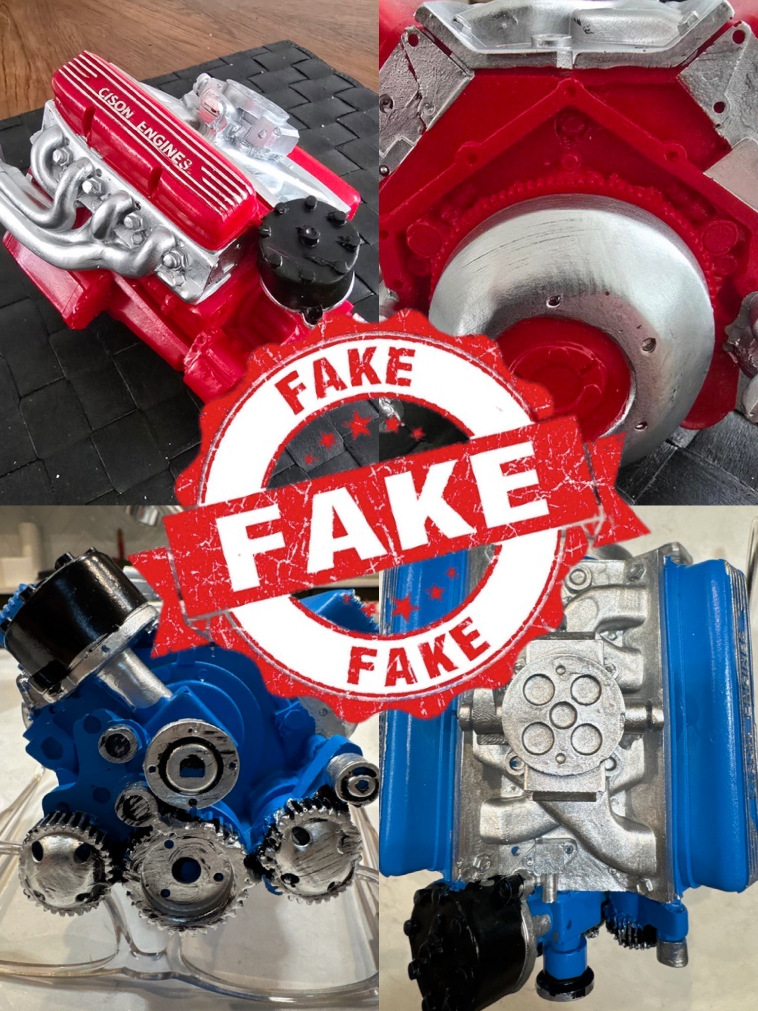 Fake Engine Block Beware of Scams: Protect Yourself from Fake CISON V8 Engine Purchases ...