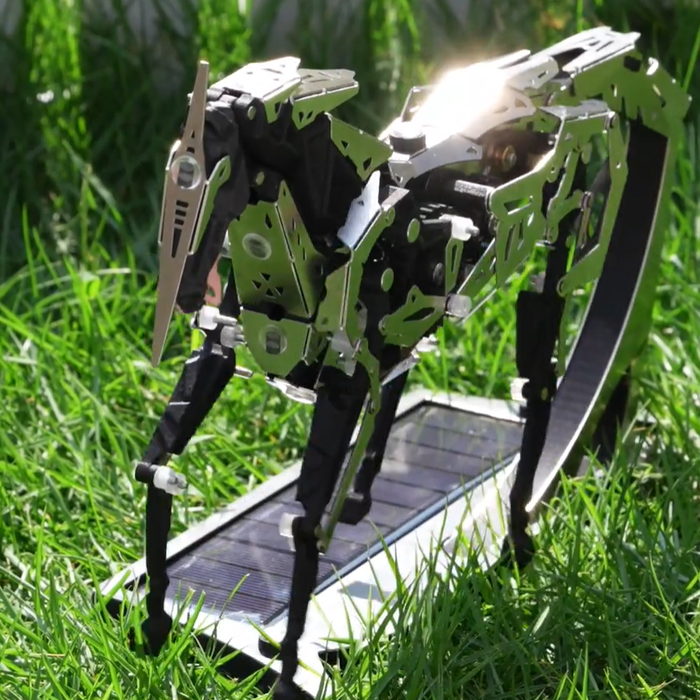 Solar Powered Mechanical Running Horse: Where Steampunk Art Meets Renewable Mechanical Engineering