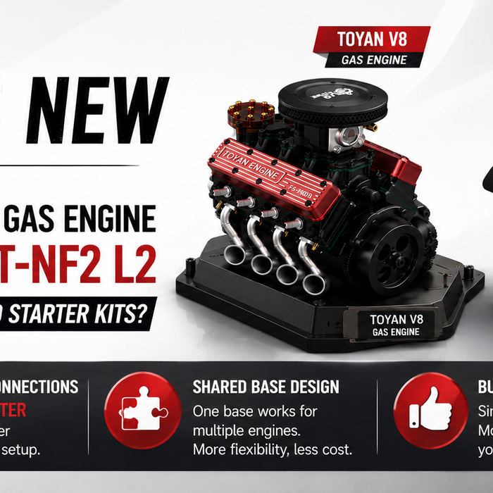 What’s New with the TOYAN V8 and SEMTO ST-NF2 L2 Nitro Engine Upgraded Starter Kits?