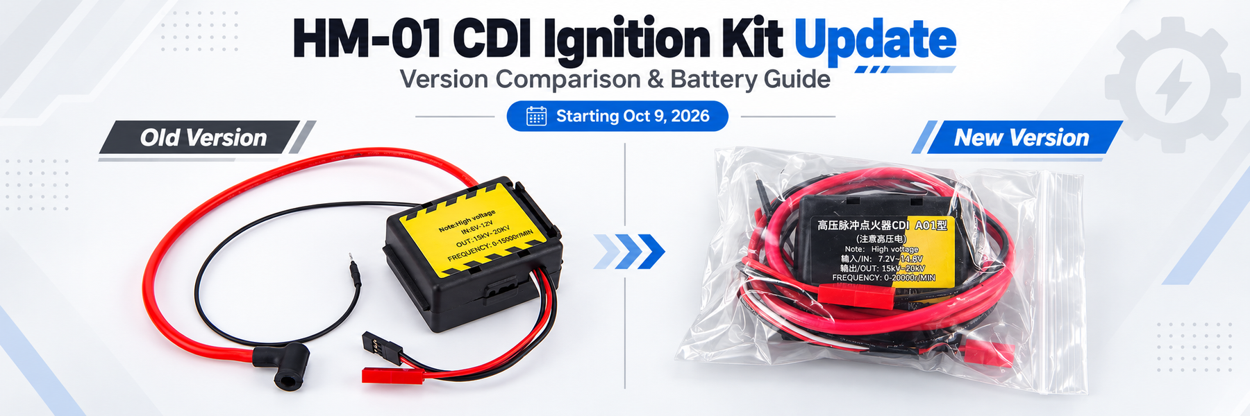 HM-01 CDI Ignition Kit Update: New Battery Setup & Compatibility Guide