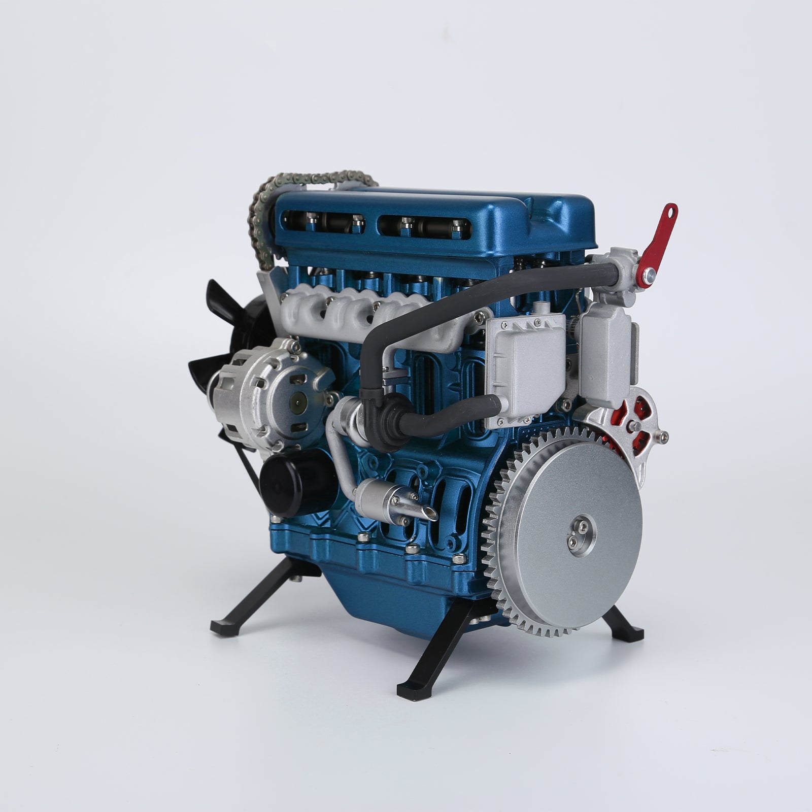 TECHING Metal DIY assembled car L4 engine model kit-enginediy