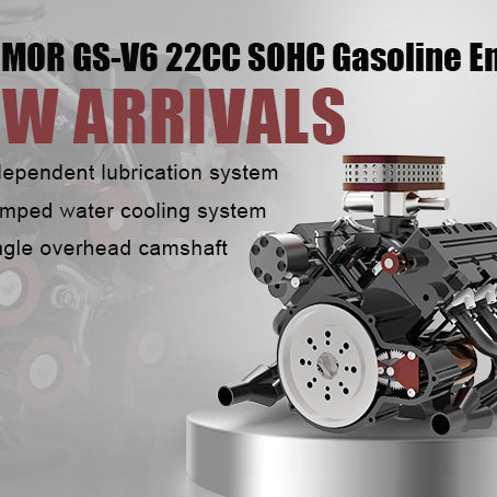 ENJOMOR GS-V6 22CC SOHC Four-stroke V-shaped six-cylinder Water-cooled Electric Gasoline Internal Combustion Engine Model