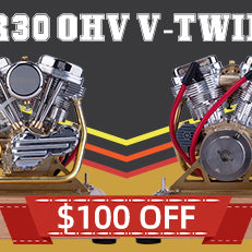 RETROL R30 4.2CC Mini V2 Engine OHV V-Twin Motorcycle Engine Twin-cylinder Four-stroke Gasoline Engine Internal Combustion Engine Model