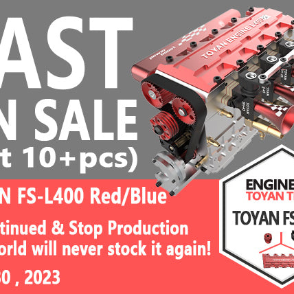 TOYAN FS-L400 14cc Inline 4 Cylinder Four-stroke Water-cooled Nitro Engine Model for 1:8 1:10 RC Car Ship Airplane EngineDIY