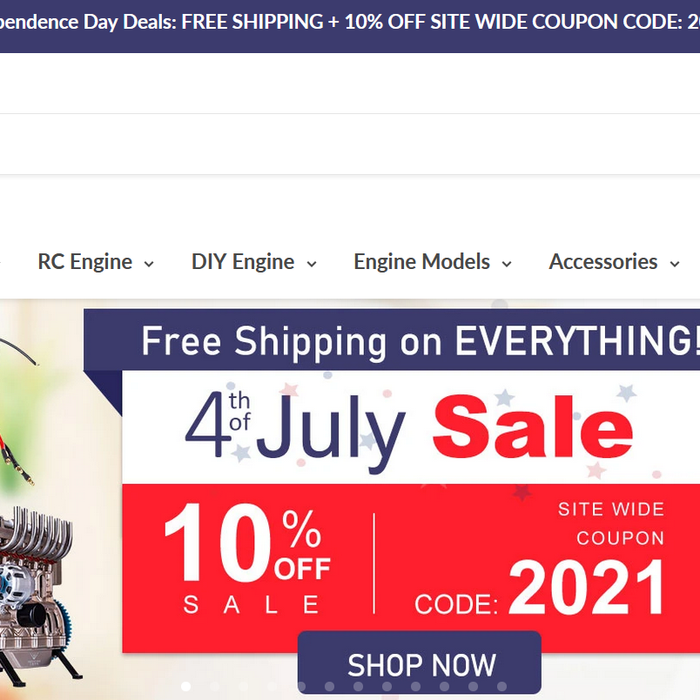 Independence Day Deals - Freedom and Equality - Choose what you like from EngineDIY