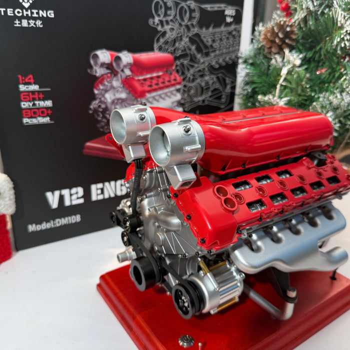 Unleash the Power: TECHING 1/4 Supercar V12 Engine Model Kit