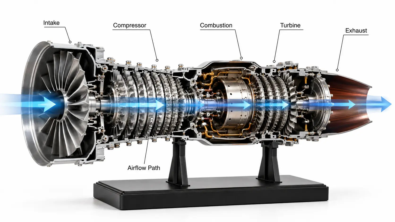 The Working Principle of Jet Engines: From Intake to Thrust