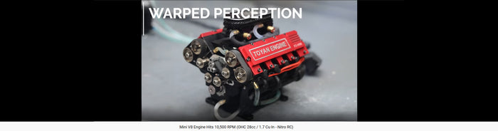 Warped Perception Review: TOYAN Mini V8 Engine Hits 10,500 RPM