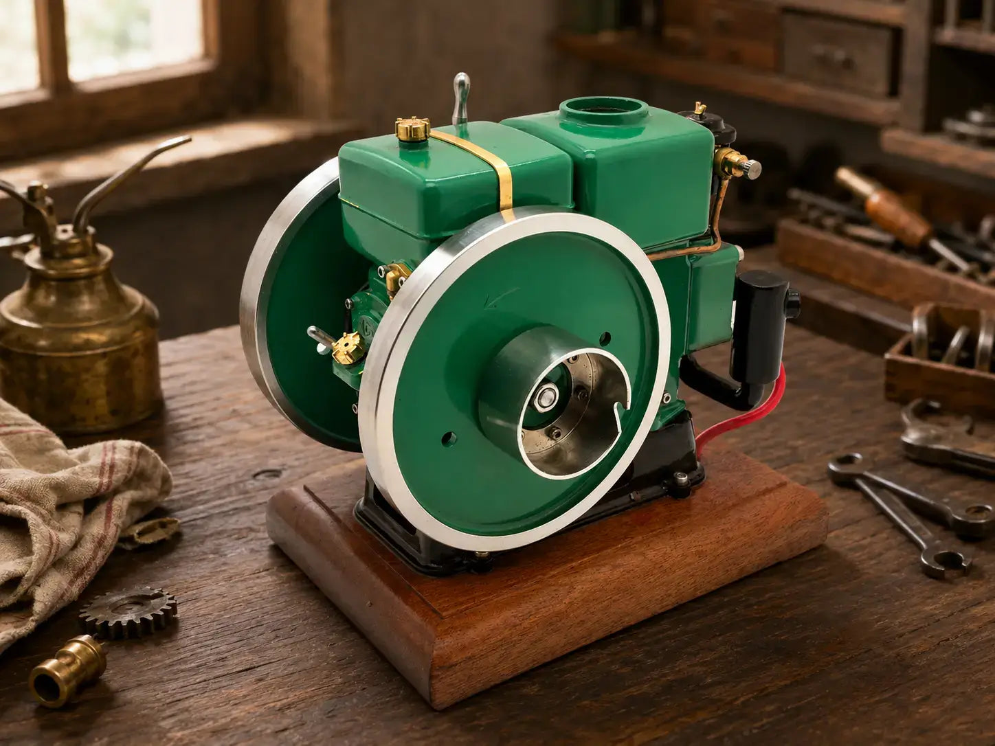 Miniature Internal Combustion Engine: RETROL & OKMO 916 Gasoline Engine Model