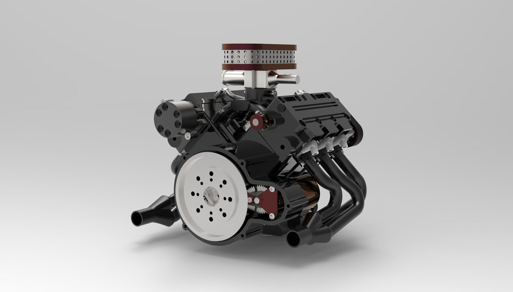 ENJOMOR GS-V6 22CC SOHC Four-stroke V-shaped six-cylinder Water-cooled Electric Gasoline Internal Combustion Engine Model