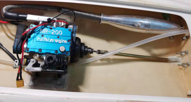 How to Install an RC Model NR200 Engine on a Boat | Enginediy