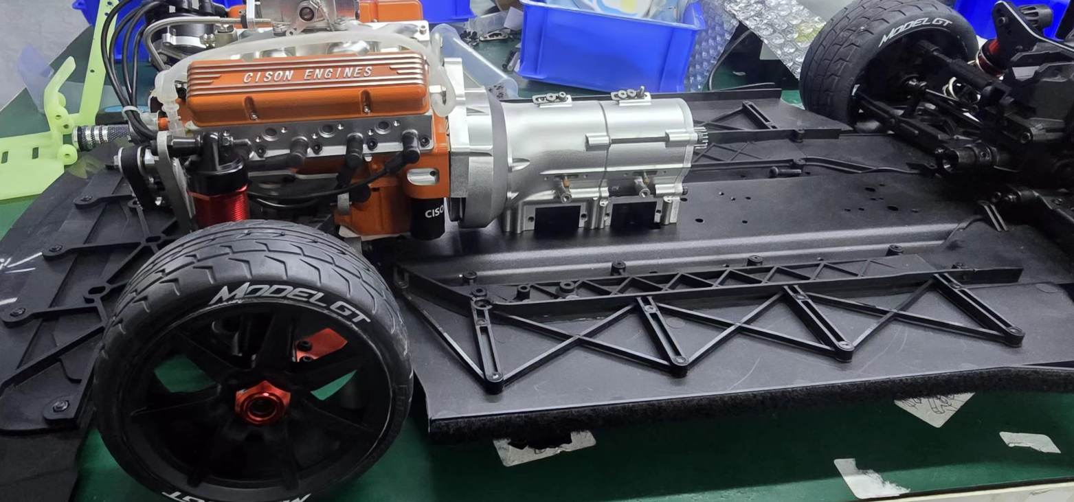 Rc Engine Machine Building a 1/5 Scale Custom RC Car with CISON V8 PRO Engine and 6AT Ge ...