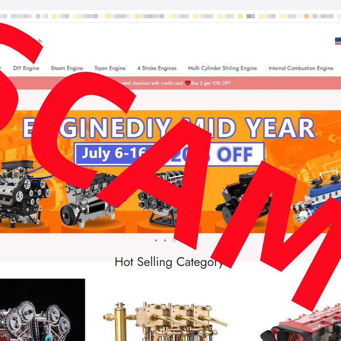 Enginediy & Enginediyshop Statement to Fraudulent Website