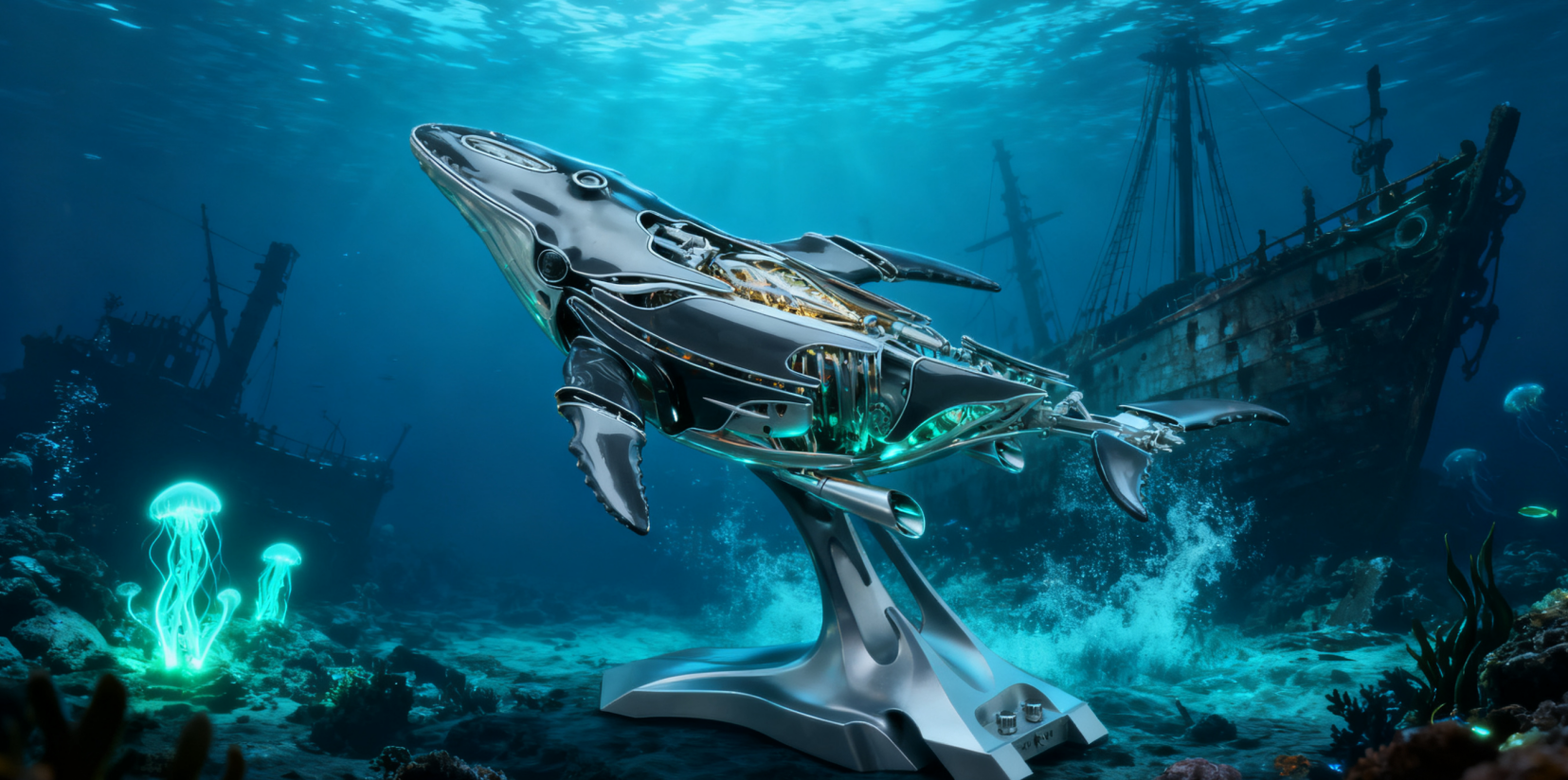 Mechanical Humpback Whale: A 3D Metal Masterpiece That Brings the Ocean to Life