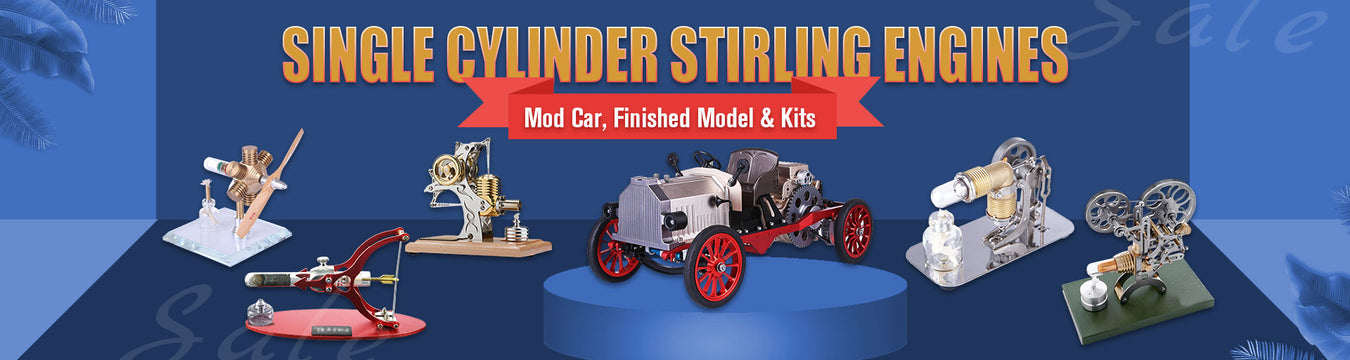 Single Cylinder Stirling Engine