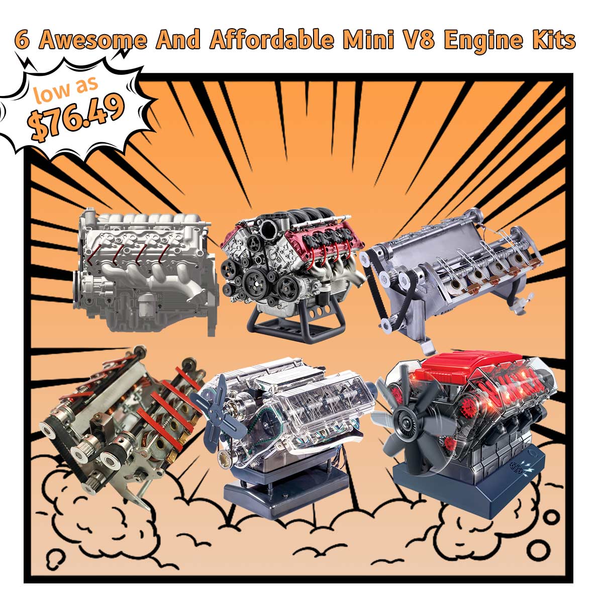 6 Mini V8 Engine Kits