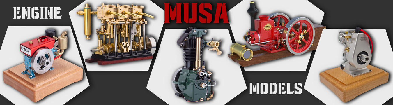  In recent years, the EngineDIY team & MUSA factory have released two single-cylinder engines in tribute to the classics "Whippet" and "Red Dog", which have impressed many model engine enthusiasts.