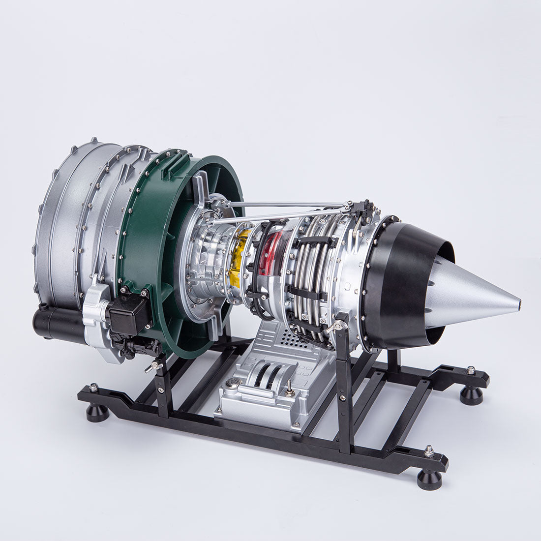 teching metal turbofan engine model kit that works build your own jet engine building set kota scale model DM119