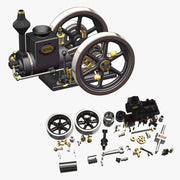 RETROL HM-01 7cc Antique Hit and Miss Engine 4-stroke Stationary Engine Horizontal IC Engine Model That Works - EngineDIY