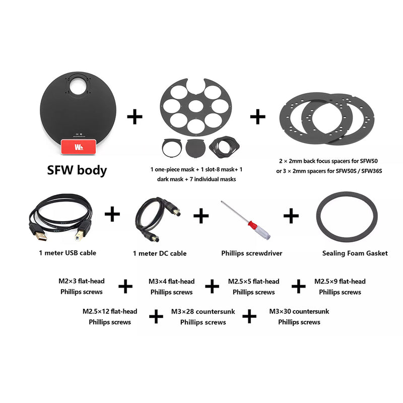 WandererAstro SFW36 Motorized Filter Wheel for Astrophotography