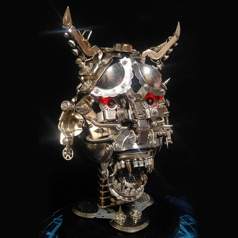 Hannya 3D DIY Mechanical Punk Japanese Ghast Mask Metal Assembly Model - EngineDIY