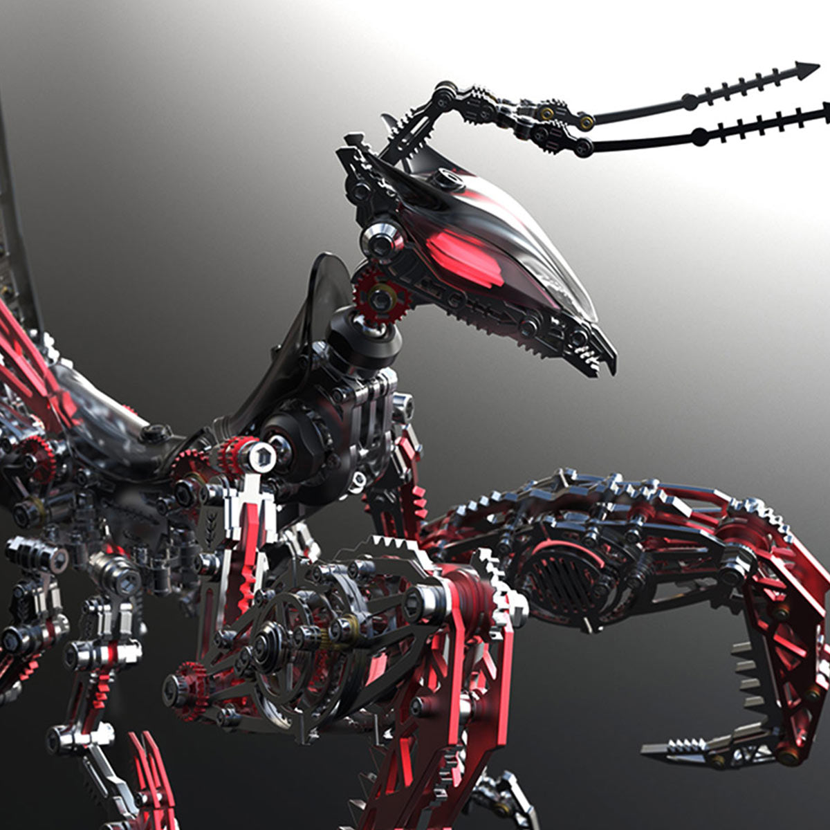 3D Metal Mechanical Mantis Model Kit 1000+PCS - EngineDIY