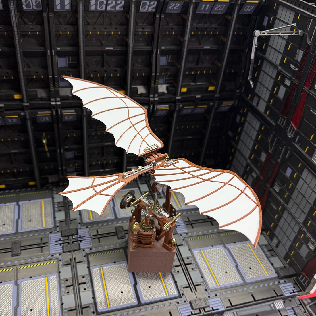 da vinci flapping wing model 3d diy gear-driven bionic model kit gift ideas