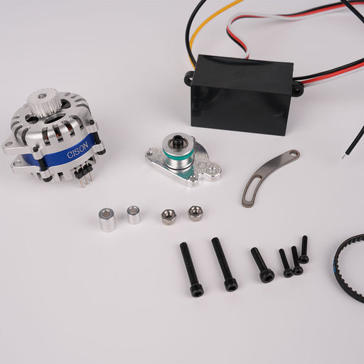 CISON Mini DC Generator + Rectifier + Fixed Bracket DIY Modification Accessory Set for CISON Four Cylinder Engine Models - EngineDIY