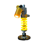 3d printed suspension damper led desk lamp, automotive mechanical table light with type-c dimming