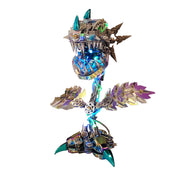piranha plant flower 3d metal mechanical puzzle model kit with led lights