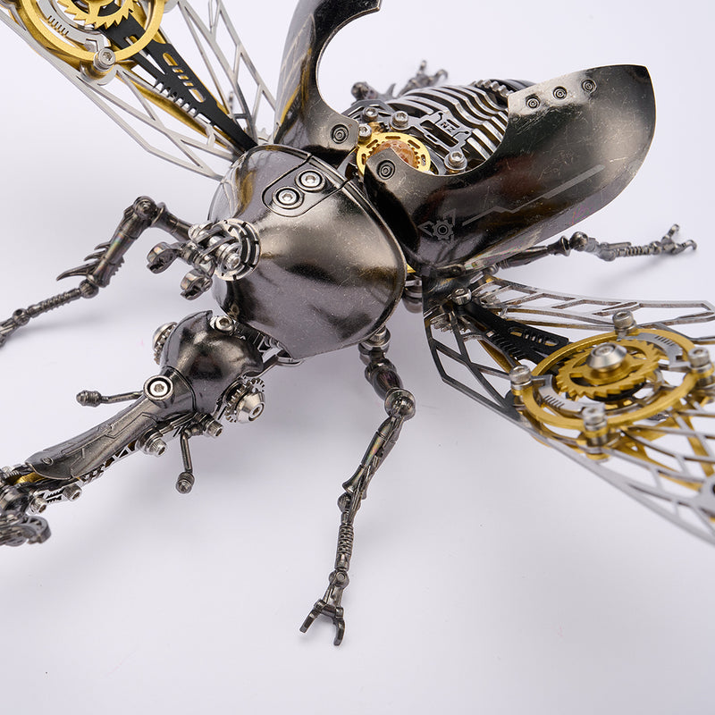 mechanical beetle model kit, steampunk diy metal insect building set (317pcs)