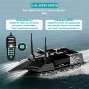 v803 rc bait boat - 4-compartment, dual antenna, 4 fishing zones, 200 waypoints