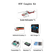 FLISHRC Eurocopter AS350 500-Class RC Helicopter 2.4G 6CH with L7 Flight Controller & 4-Mode GPS Positioning – RTF Version - EngineDIY