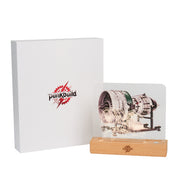 punkbuild acrylic turbofan engine model led night light