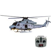 goosky e2 uh-1y 2.4g 6ch dual brushless direct drive rc rescue simulation helicopter model with lidar positioning