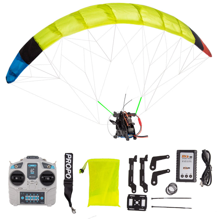 2.4g rc electric stunt mini paraglider model high-altitude stunt flight paraglider toy rtf version