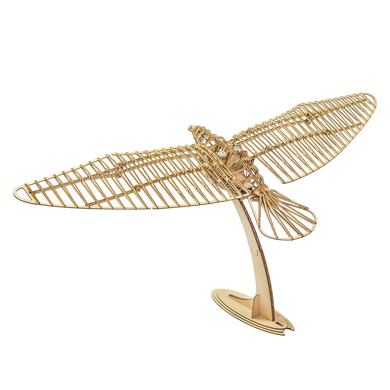 wooden mechanical dove model kit, 110cm wingspan flapping bird with gear-driven motion, diy assembly kit for wall display