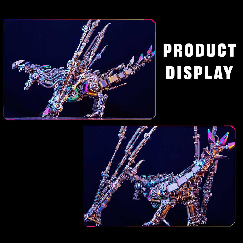 3D Metal Intelligential Dragon Model DIY Assembly Model-1390+PCS - EngineDIY