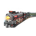 electric rc christmas train set model with carriage and long track - gift for boys and girls