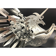3d stainless steel mechanical unicorn diy assembly model kit, desktop decoration gift for adults and collectors