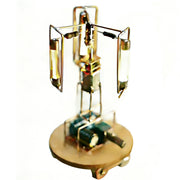 solar metal wire satellite rotating led light tower diy electronic sculpture soldering kit for home desk decor