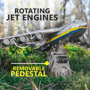 3d metal an-225 mriya aircraft model Kit, collectible desktop display for aviation lovers-270pcs