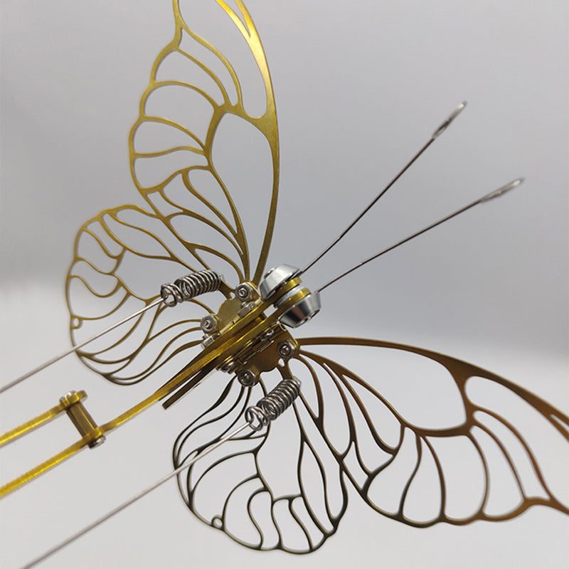 Mechanical Butterfly Dynamic 3D DIY Mechanical Metal Butterfly Model Kit for Kids, Teens, and Adults - EngineDIY