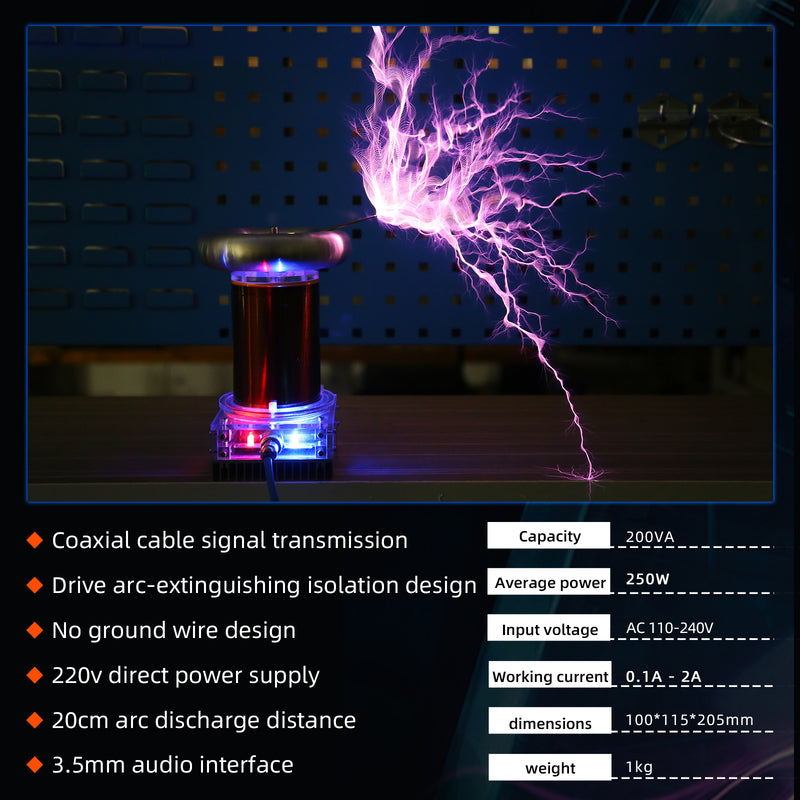 STARK SSTC Music Tesla Coil Integrated Arc Extinguishine Tesla Teaching Model High-tech Toy - EngineDIY